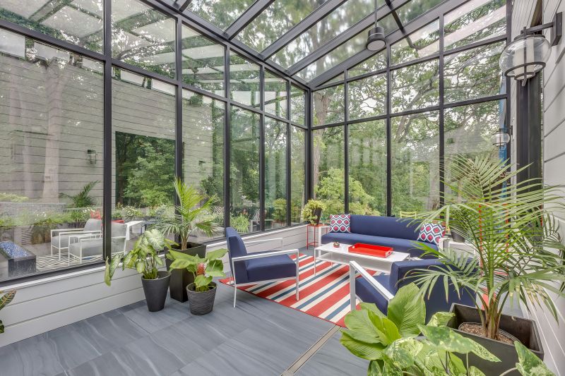 Sunroom Overlooking Landscape